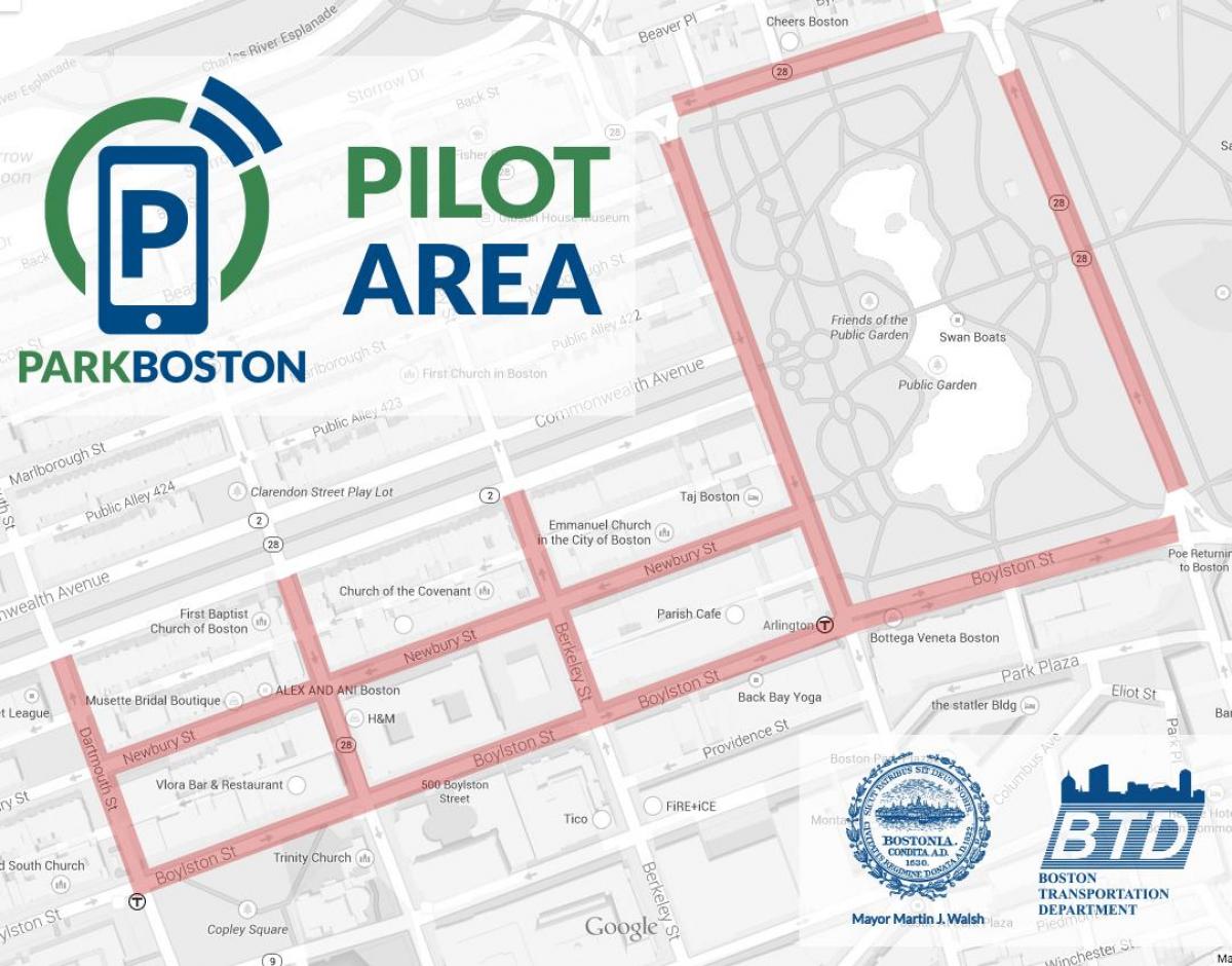 Boston lezace mapie