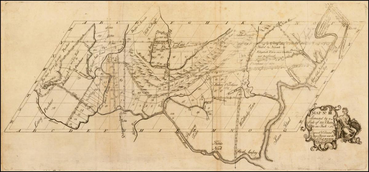 mapa kolonialnej Boston