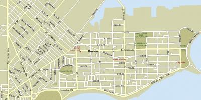 Mapa ulic Boston