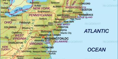 Boston na mapie USA