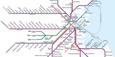 Boston dworzec kolejowy mapie