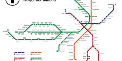 Metra Boston mapa