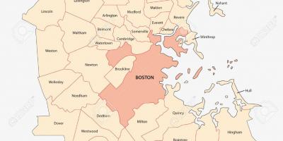 Metra Boston mapa